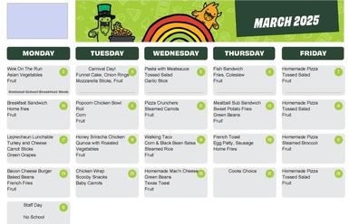 March menu